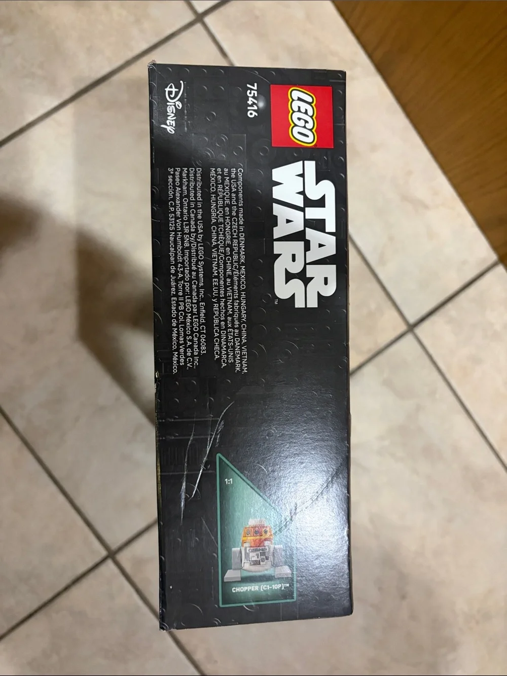 LEGO Orange & White Star Wars Chopper Droid Model